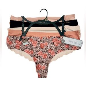 MARILYN MONROE 5 Pack Floral Animal Print Lace Cheeky Panties NWT XL